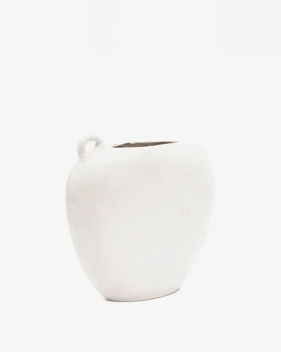 Jarrón Neti de papel maché blanco 37 cm en Blanco - Jarrones, Uruguay | Kavehome