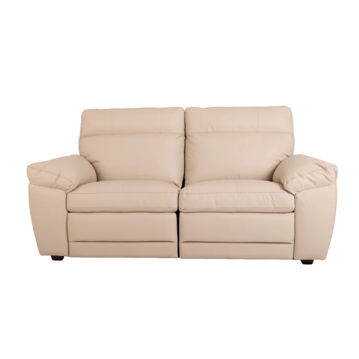 Sofá Recliner 2 Cuerpos Cuero-100-natural Natural-beige Imperial Arena en Beige - Sillones y sofás, Uruguay | Divino, vista 2