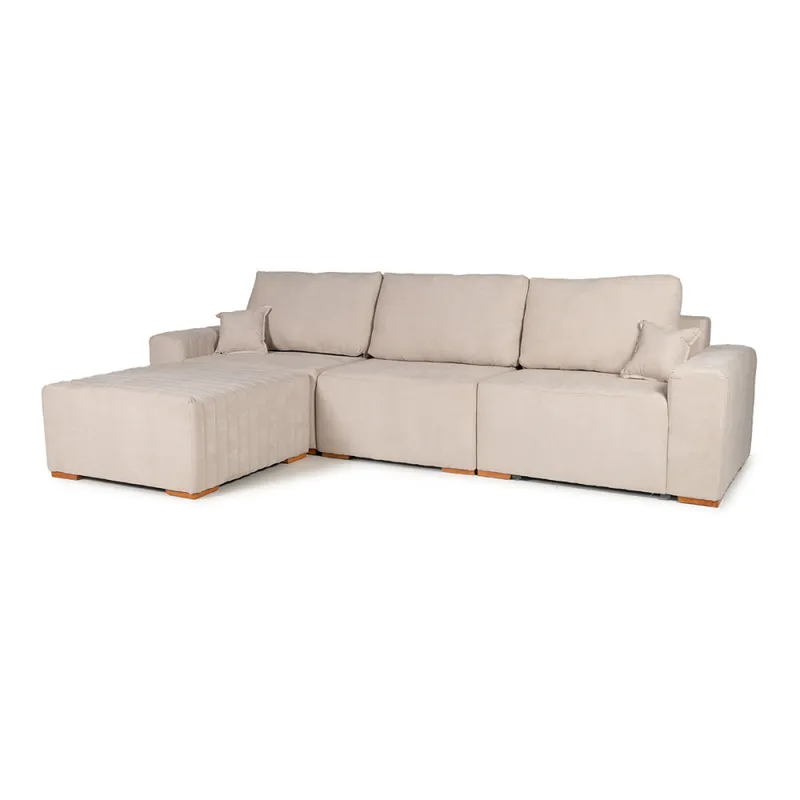 Sofá Modular Varen (Outlet) - 4 módulos - Tela Microfibra - Berlin 02 (Beige) en Beige - Sillones y sofás, Uruguay | NYR