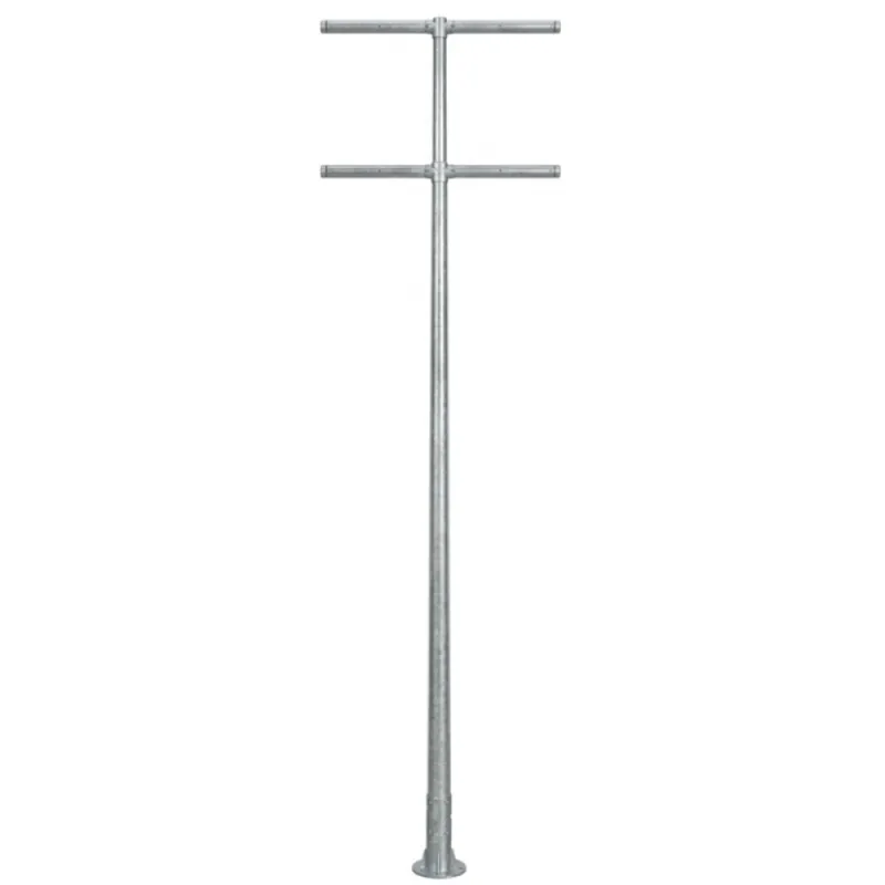 Columna Deportiva con Rack para 8 Focos 15mt en Gris - Lámparas de pie, Uruguay | Serlux