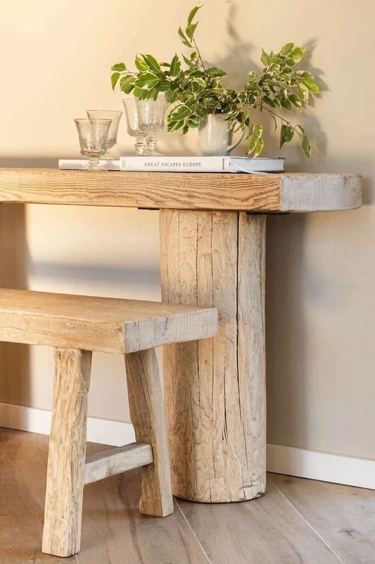 BANCO ISIDRO - OLMO - 1.10 X 33 en Madera natural - Butacas, banquetas y puffs, Uruguay | La Iberica, vista 15