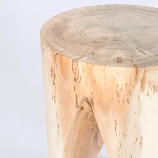 Taburete o mesa lateral Vale en Madera natural - Mesas de arrimo, Uruguay | Wave Home, vista 3