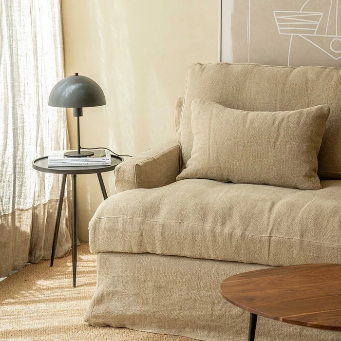 Sillón Cecile 240 lino sand en Beige - Sillones y sofás, Uruguay | De Arcos, vista 3