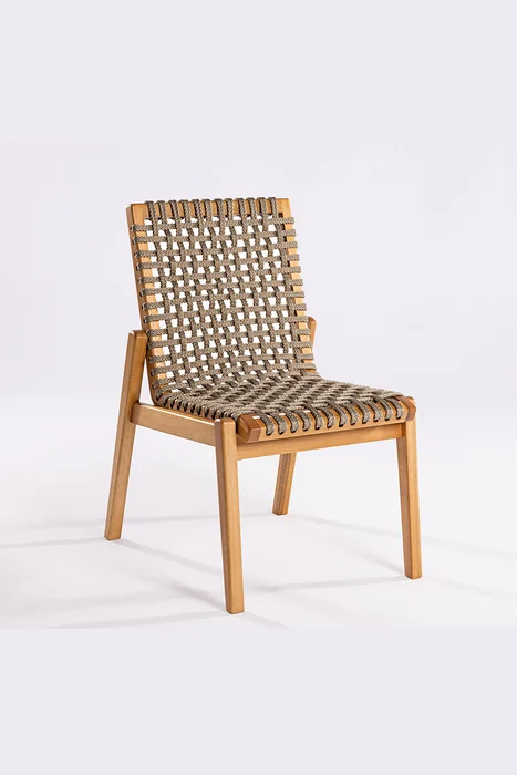 SILLA TRACO CUERDA RAMI 56x62x85CM JATOBA - Muebles para el exterior, Uruguay | Vinibel