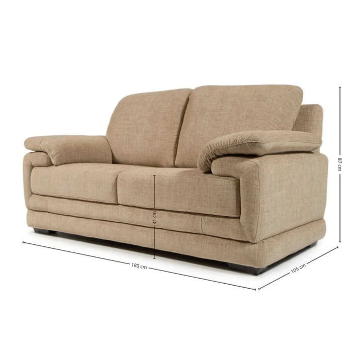 Sofá Space - Tela Aquaclean - 2 cuerpos - A fabricar en Beige - Sillones y sofás, Uruguay | Nyr, vista 4