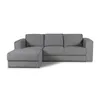Rinconera Olimpus - Tela Microfibra - Chaise izquierdo - Kruger 06-155 (Ceniza) en Gris - Sillones y sofás, Uruguay | NYR, vista 2 de 3