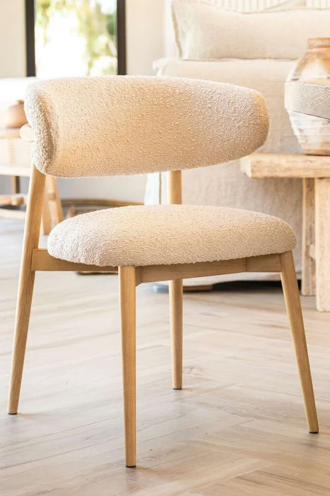 SILLA ALLEGRA - FRESNO NATURAL en Blanco - Sillas, Uruguay | La Iberica