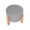 Puff Alto Tapizado Tela Con Patas De Madera - Butacas, banquetas y puffs, Uruguay | Muebles Express, vista 2 de 4