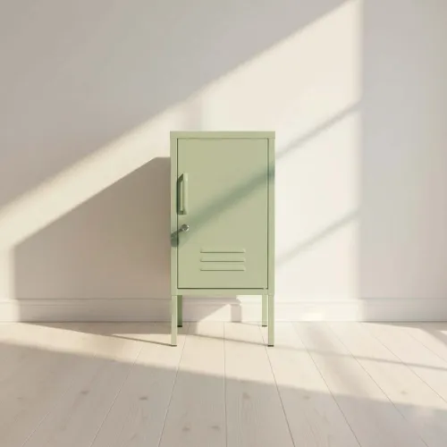 Mesa Lateral 1p Metal Verde Olivia en Verde - Mesas de living, Uruguay | Divino
