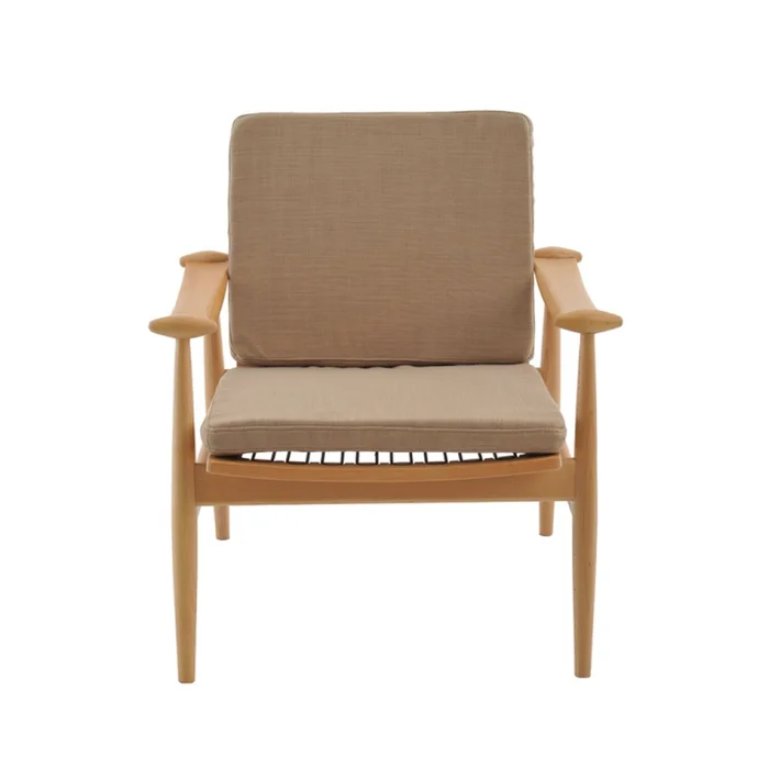 BUTACA ZILDA EN MADERA Y TELA COLOR BEIGE en Beige - Sillones y sofás, Uruguay | Alfa Ventas