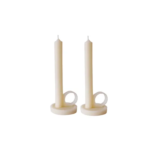 VELA CERABELLA KAND SET X2 IVORY en Off-white - Velas y Portavelas, Uruguay | Masinfinito Casa