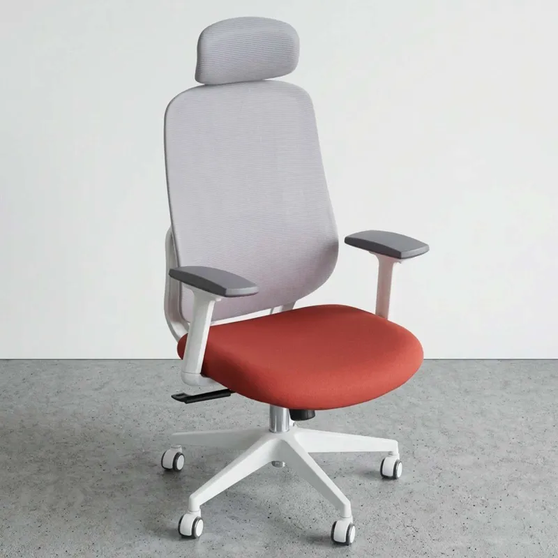Silla De Oficina Malla Blanco Damasco en Multicolor - Escritorios y sillas de escritorio, Uruguay | Divino