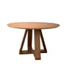 Mesa Minimal Redonda en Madera natural - Mesas de comedor, Uruguay | Fabrica Italiana, vista 3 de 3