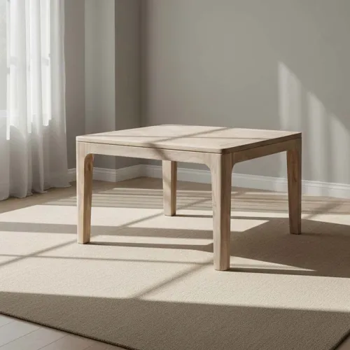 Mesa De Comedor Madera Natural-beige René en Madera natural - Mesas de comedor, Uruguay | Divino