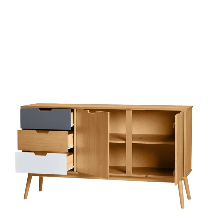 Aparador Cusco Madera Maciza en Madera natural - Muebles para TV, Uruguay | Nario Hogar, vista 2