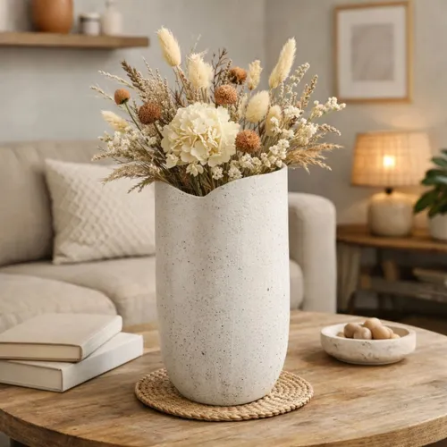 FLORERO ORGANIC Blanco Medium - Decoración, Uruguay | Viasono