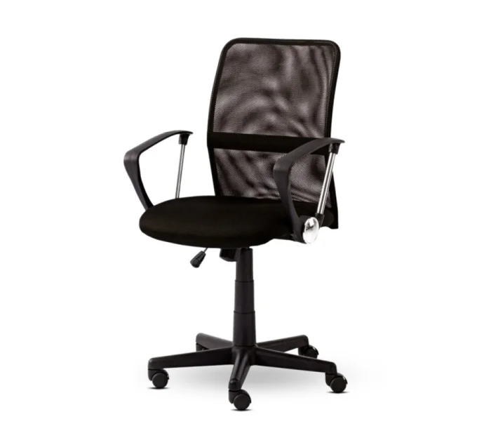 Silla Escritorio Mesh Base Metal Respaldo Bajo en Negro - Escritorios y sillas de escritorio, Uruguay | Albanés