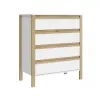 Comoda Combinado Madera 4 cajones - Cómodas, Uruguay | Que Sal Muebleria, vista 5 de 5