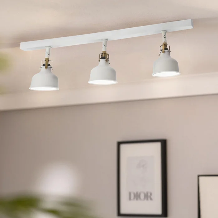 Lámpara De Techo Oxford Triple Blanco en Blanco - Lámparas colgantes, Uruguay | Serlux, vista 2