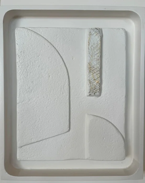 CUADRO ARTERIORS 50X42 SERIE CLARA B en Blanco - Espejos, Uruguay | Masinfinito Casa