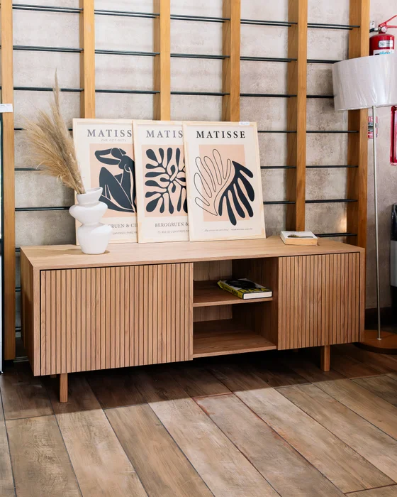 Rack Capri 160 cm - Olmo en Madera natural - Muebles para TV, Uruguay | Berna home, vista 2
