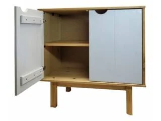 Aparador 2 P Mel/Gris Linea Nordica en Madera Maciza en Mel - Comedor, Uruguay | Que Sal Muebleria, vista 2