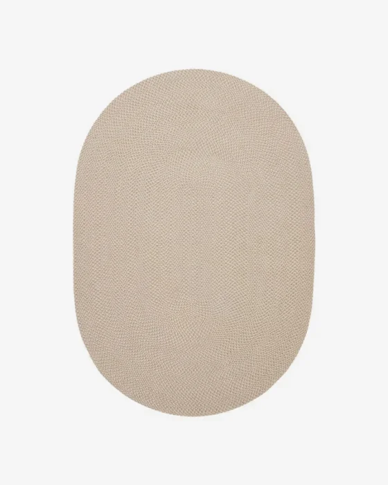 Alfombra ovalada beige Rodhe 100% PET 160 x 230 cm en Beige - Muebles para el exterior, Uruguay | Kavehome