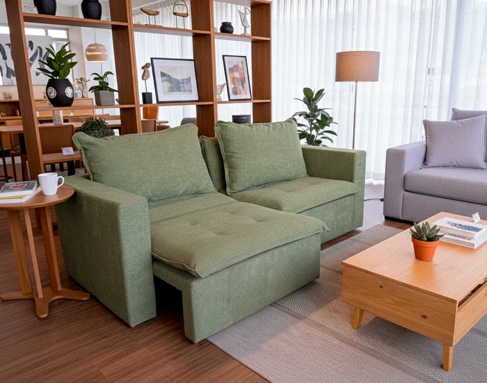 SOFA CAMA RETRACTIL/RECLINABLE TREVO 236CM en Gris - Sillones y sofás, Uruguay | Balton, vista 14