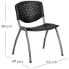 Silla de Oficina Fija Apilable - Arti - Escritorios y sillas de escritorio, Uruguay | Delta Center, vista 2 de 4