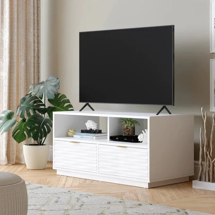 Rack para tv 40" Sauder en Blanco - Muebles para TV, Uruguay | Ecowood, vista 2