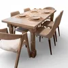 Juego Mesa Rústico + 6 Sillas en Madera natural - Mesas de living, Uruguay | Diseno Montevideo, vista 4 de 4