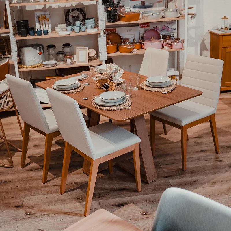 Mesa de Comedor Aura 1.35 - Marrón - Mesas de comedor, Uruguay | Ecowood, vista 7