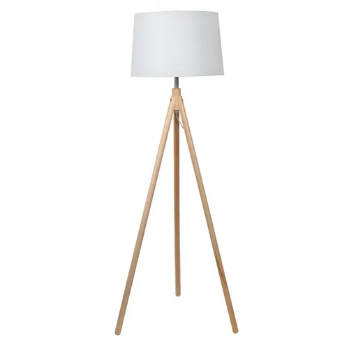 Lampara de pie - Madera Imola en Blanco - Lámparas de pie, Uruguay | Rústico Hogar