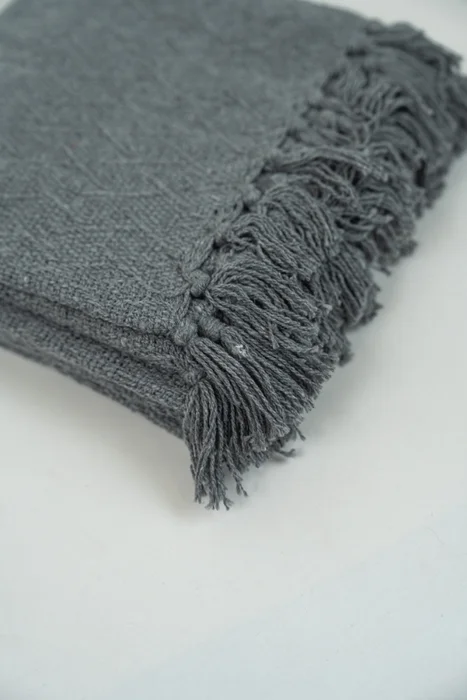 Manta Roma - Gris Melange en Gris - Textiles, Uruguay | Indian, vista 2