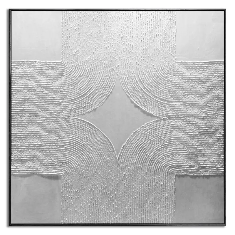 CUADRO CANVAS 80x80cm MARCO INTERSECCIÓN en Gris - Decoración de pared, Uruguay | Decohogar
