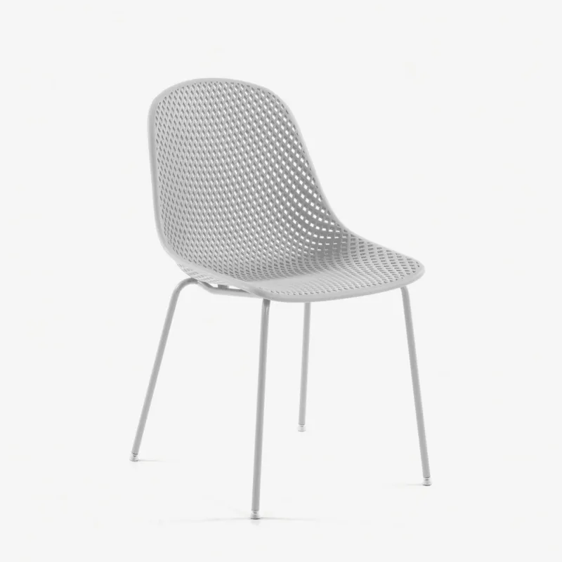 Silla Quinby - blanco en Beige - Sillas, Uruguay | Kavehome