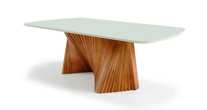 Mesa MALVA 2.20m Off White en Mesa MALVA 2.20m Off White - Mesas de comedor, Uruguay | Finkel