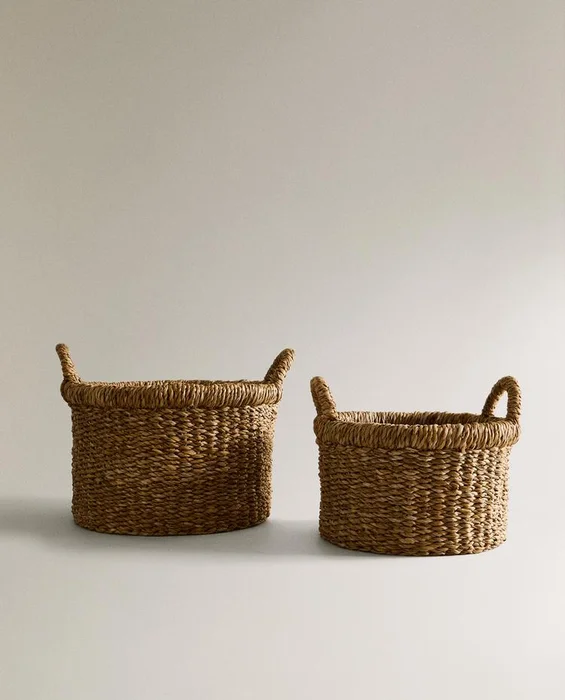CESTA CILÍNDRICA SEAGRASS - Canastos, Uruguay | Zara Home, vista 6