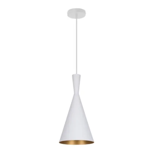 Luminaria Colgante Geisha 1 Blanca ø 19 cm en Blanco - Lámparas colgantes, Uruguay | Serlux