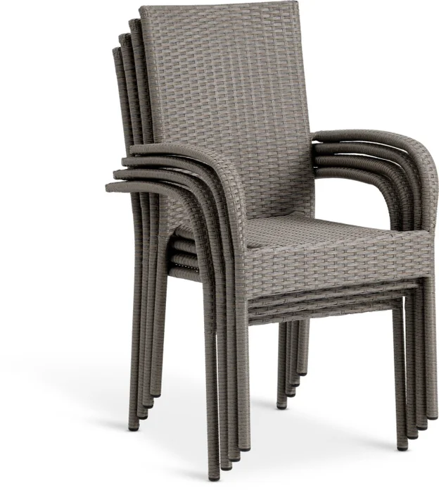 Silla apilable GUDHJEM natural en Madera natural - Muebles para el exterior, Uruguay | JYSK, vista 5