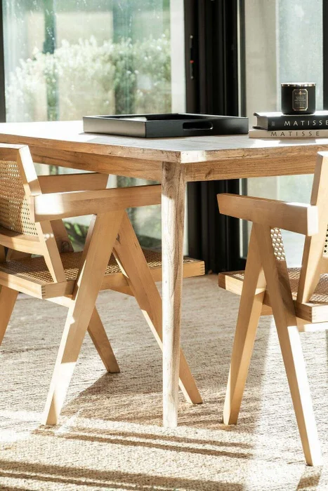 MESA COMEDOR NORDICA - OLMO NATURAL - 1.80 X 0.90 MTS en Madera natural - Mesas de comedor, Uruguay | La Iberica, vista 44