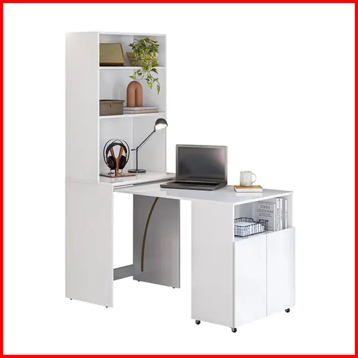 Mesa escritorio repisa multifuncion – Duo 2522 en Blanco - Escritorios y sillas de escritorio, Uruguay | Punto Unión, vista 3