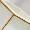 MACETA CERAMICA HEXA C/BASE D17x20CM BLANCO/DORADO en Blanco - Macetas, Uruguay | Koz, vista 4 de 4