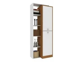 Biblioteca con repisa y 2 puertas Nogal/Negro en avena/blanco, avena/negro, negro/rojo, negro/azul, negro/verde - Bibliotecas, Uruguay | Quesal, vista 8