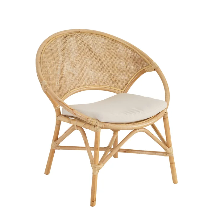 Butaca Rattan Natural-beige Nala Natural en Madera natural - Sillones y sofás, Uruguay | Divino, vista 2