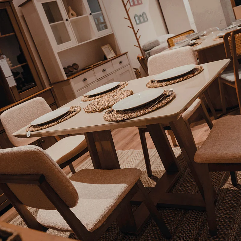 Mesa de Comedor Wood - Rectangular - Línea Nevada en Gris - Mesas de comedor, Uruguay | Ecowood, vista 6