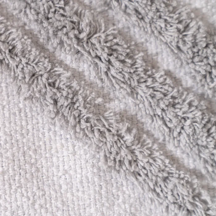Alfombra de Algodón con Rombos Texturados y Flecos Borla - Textiles, Uruguay | Arredo, vista 2