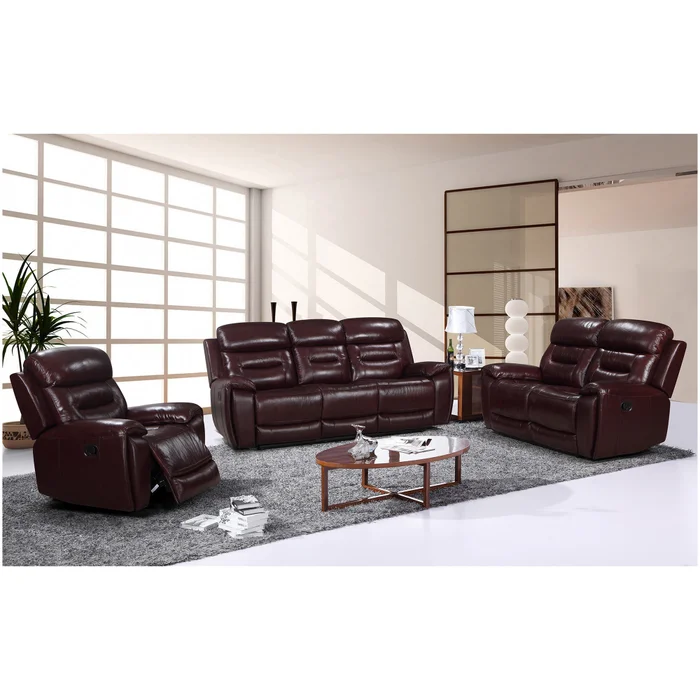 Sillón 3 Cuerpos Cuero Memphis Chocolate en Marrón - Sillones y sofás, Uruguay | Divino, vista 5