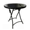 Mesa Plegable Redonda - Vidrio Templado 60 cm - Lunch en Negro - Muebles para el exterior, Uruguay | Delta Center, vista 4 de 5
