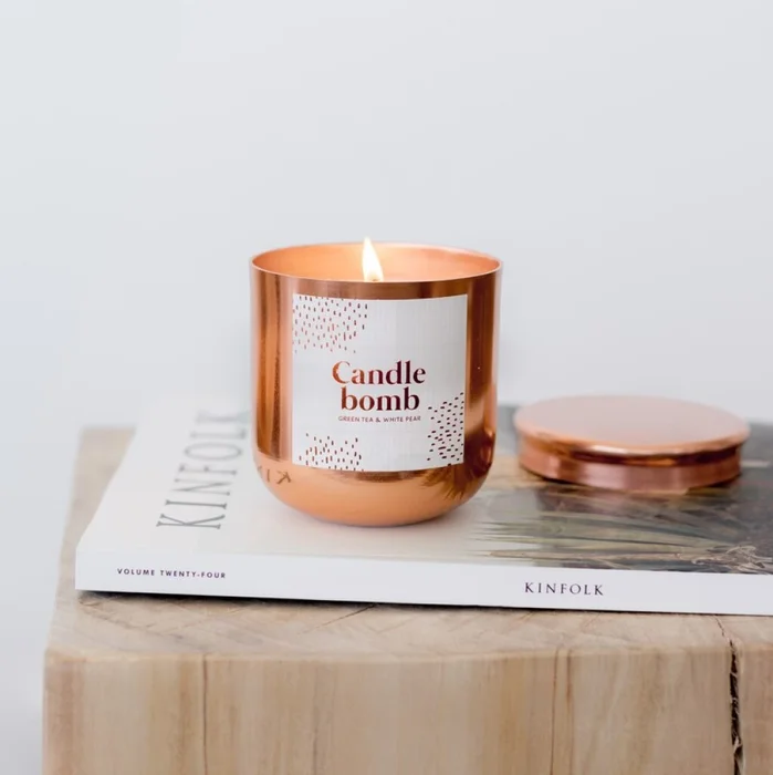 Vela Candlebomb, green tea and white pear en Naranja - Velas y Portavelas, Uruguay | Soho Deco